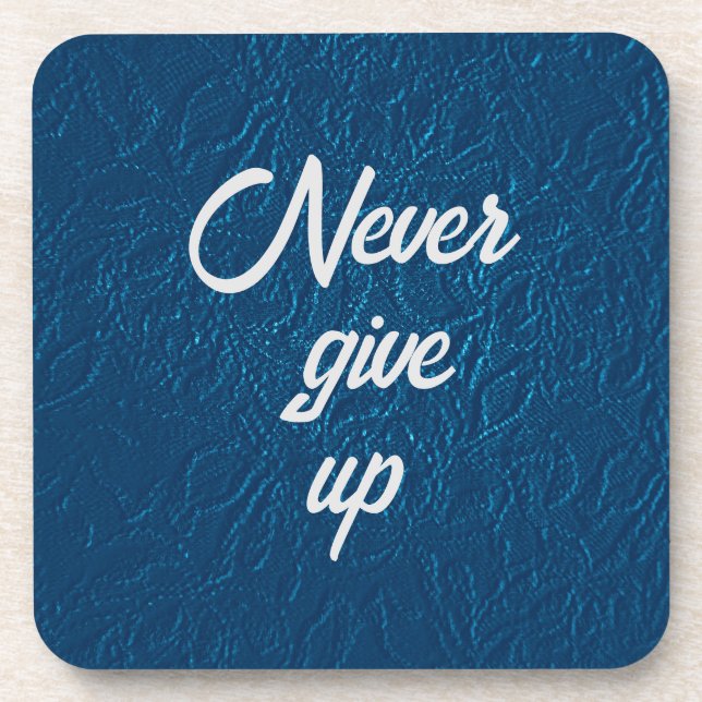 Porta-copo Nunca Desistir (Frente)