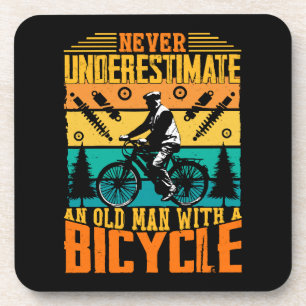 Porta-copo Nunca Subestime um Homem Velho numa Bicicleta