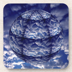 Porta-copo Nuvem abstrata esfera 3D
