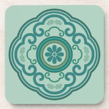 nuvem verde tradicional chinesa de Ruyi