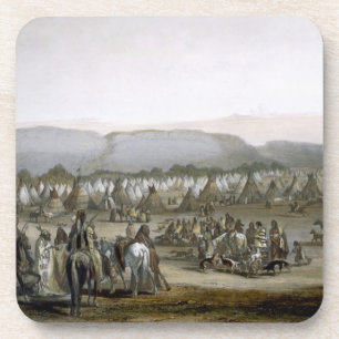 Porta-copo O acampamento dos indianos de Piekann, chapeia 43