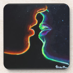 Porta-copo O beijo