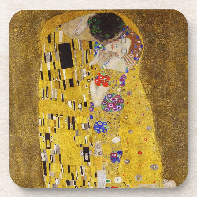 Porta-copo O Beijo - Gustav Klimt (Frente)