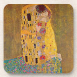 Porta-copo "O Beijo" por Gustave Klimt<br><div class="desc">"The Kiss",  por Gustave Klimt (1908,  folha de óleo e ouro na canvas,  Österreichische Galerie Belvedere museum,  Palácio de Belvedere,  Viena,  Áustria)</div>