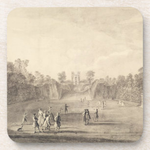 Porta-copo O Bowling Green em Claremont, 1738 (gravura)