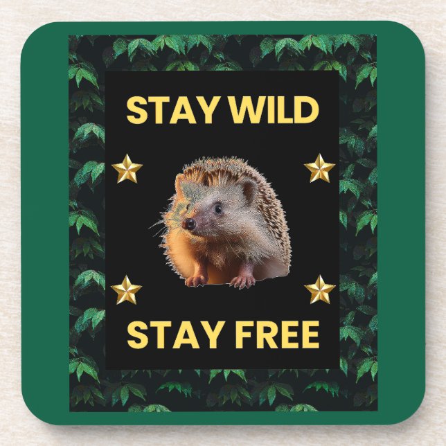 Porta-copo O Cachorro - Fique Selvagem Fique Livre (Frente)