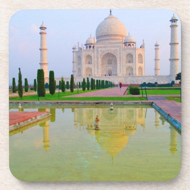 Porta-copo O calmo e pacífico Taj Mahal do mundo famoso (Frente)