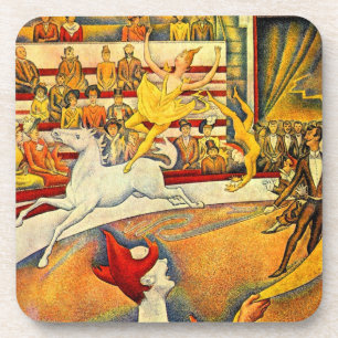 Porta-copo O Circo por Georges Seurat, Arte Fina Vintage