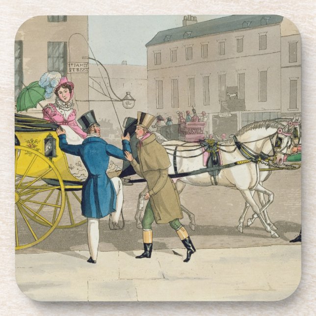 Porta-copo O convite de pressão, 'dos furos elegantes, (Frente)