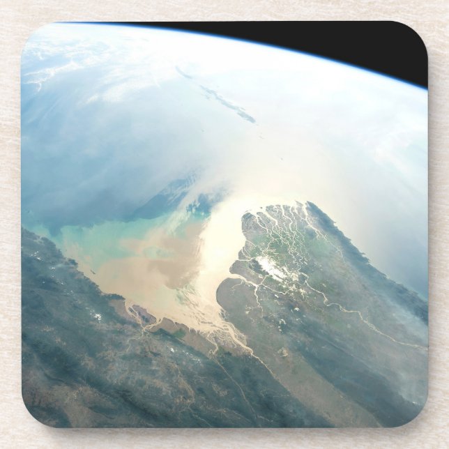 Porta-copo O Delta Do Rio Irrawaddy Na Birmânia (Myanmar). (Frente)