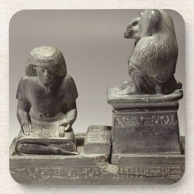 Porta-copo O escrevente real Nebmertuf escrevendo sob o prote (Frente)