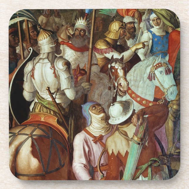 Porta-copo O exército sarraceno fora de Paris, ANÚNCIO 730-32 (Frente)