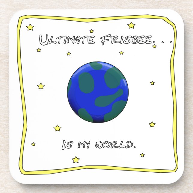 Porta-copo O Frisbee final é meu mundo (Frente)