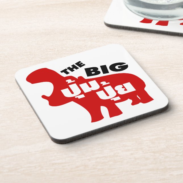 Porta-copo O GRANDE EMPREGO PUI Fat em Língua Tailandesa £ (Left Side)