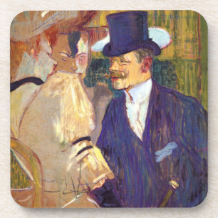 Porta-copo O Inglês por Toulouse Lautrec, Arte Antiga