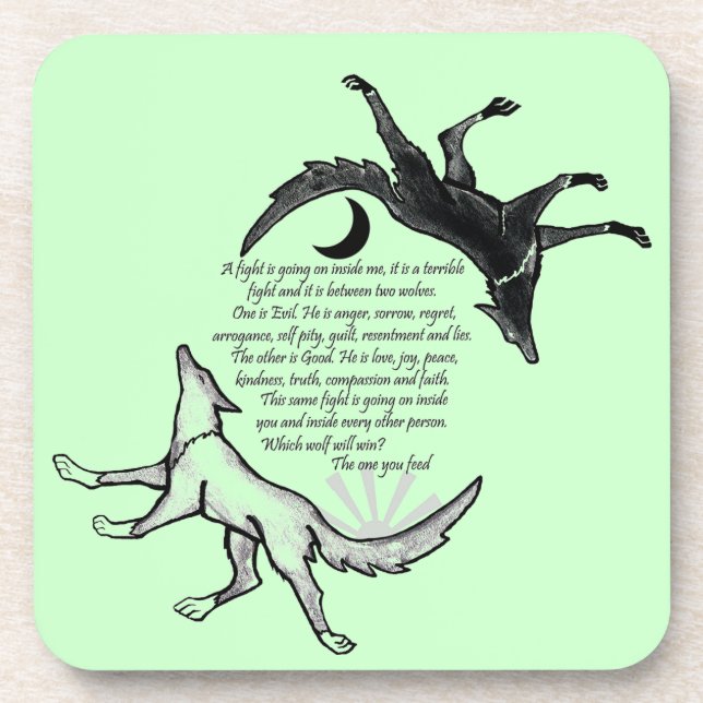 Porta-copo O Lobo que Alimenta (Frente)