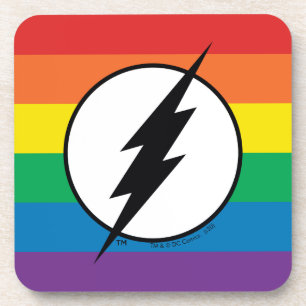 Porta-copo O logotipo Flash Rainbow