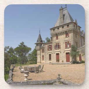 Porta-copo O magnífico Chateau de Pressac e jardim