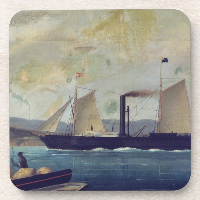 Porta-copo O "Mallorcan", navio em que George Sand e Cho (Frente)