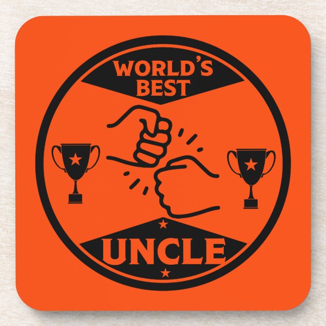 Porta-copo O melhor tio do mundo (Frente)