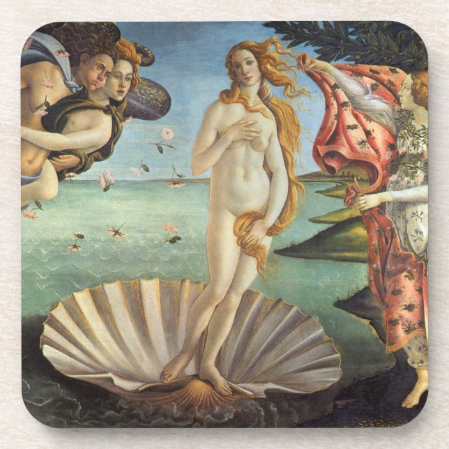 Porta-copo O Nascimento de Vênus por Sandro Botticelli (Frente)