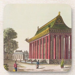 Porta-copo "O palácio europeu" em Yuen-Ming-Yuan, illustrat