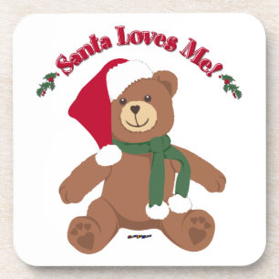 Porta-copo O Papai Noel Me Ama! Urso de Natal