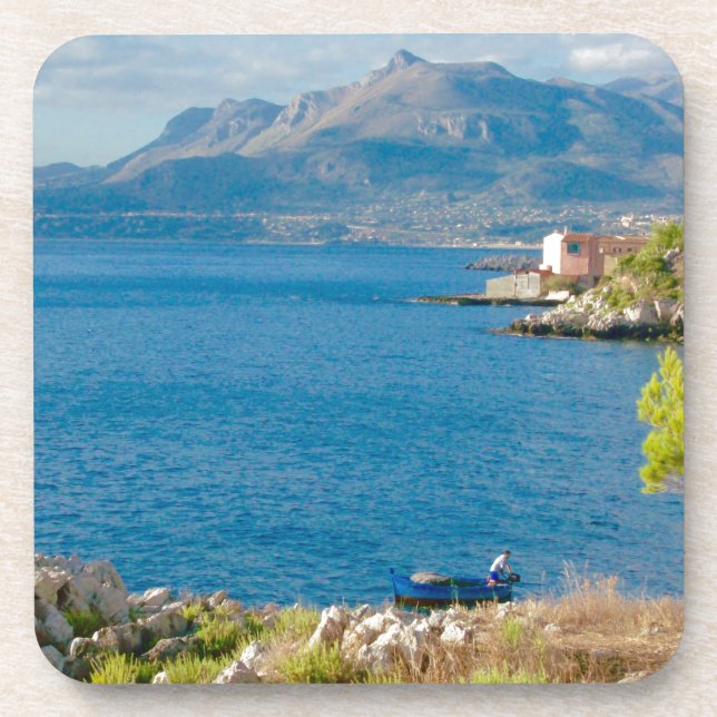 Porta-copo O pescador siciliano (Frente)