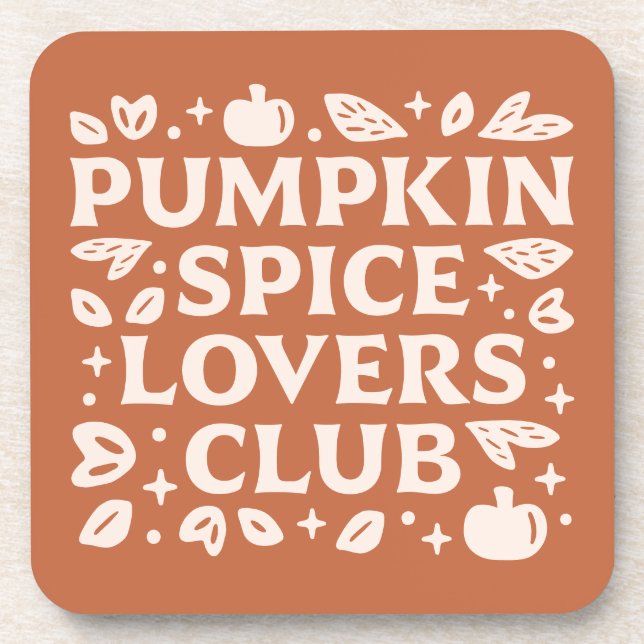 Porta-copo O Pumpkin Spice Lovers Club (Frente)
