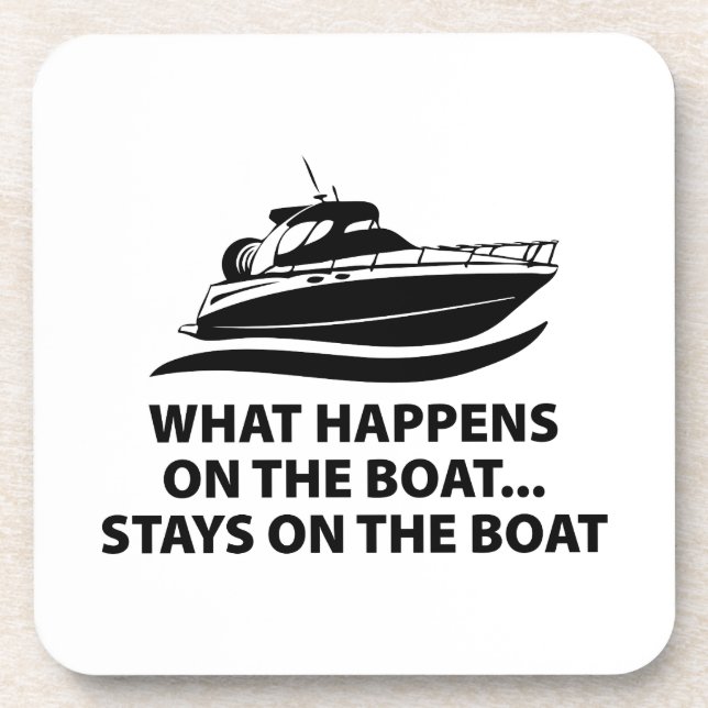 Porta-copo O Que Acontece No Barco... Fica No Barco (Frente)