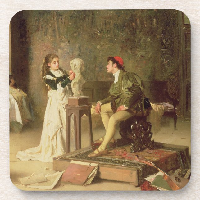 Porta-copo O Sculptress novo (óleo em canvas) (Frente)