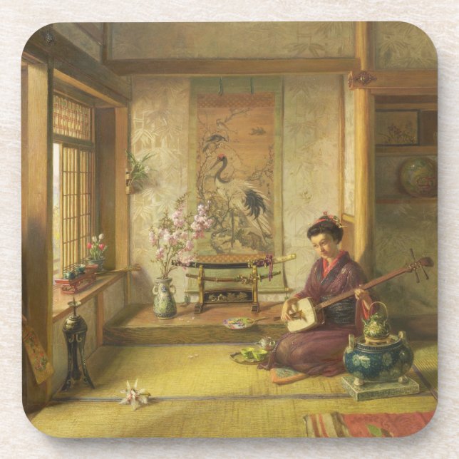 Porta-copo O Shuttlecock disperso (óleo em canvas) (Frente)