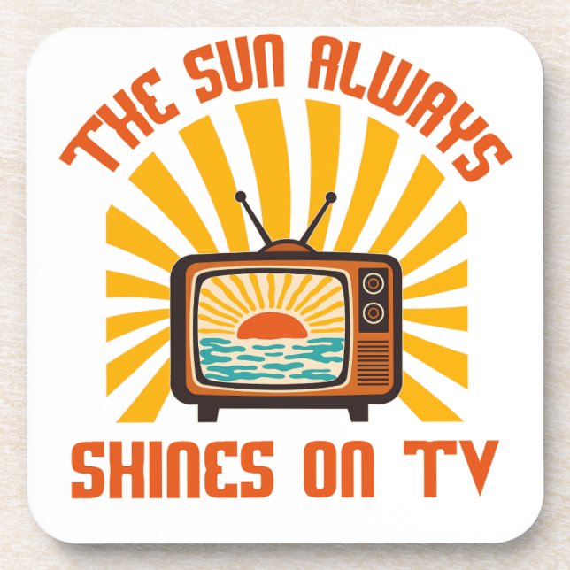 Porta-copo O Sol sempre brilha na TV-80s (Frente)
