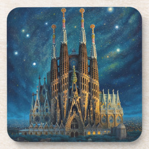 Porta-copo O Sonho Estrelado de Gaudi Barcelona Sagrada Fam