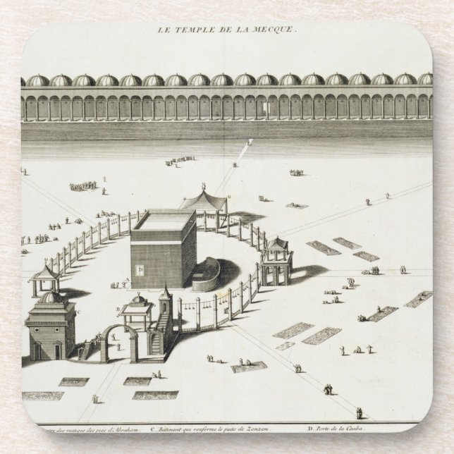 Porta-copo O templo da Meca (gravura) (Frente)
