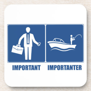 Porta-copo O Trabalho É Importante, A Pesca É Importante