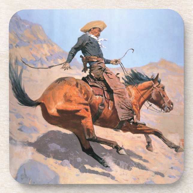 Porta-copo O vaqueiro (óleo em canvas) (Frente)