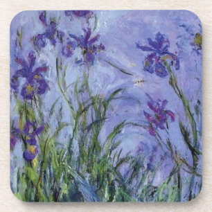 Porta-copo o vintage floresce lilac-irises-1917 monet.