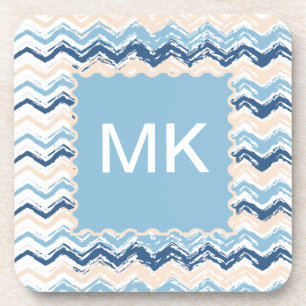 Porta-copo Ocean Waves Chevron