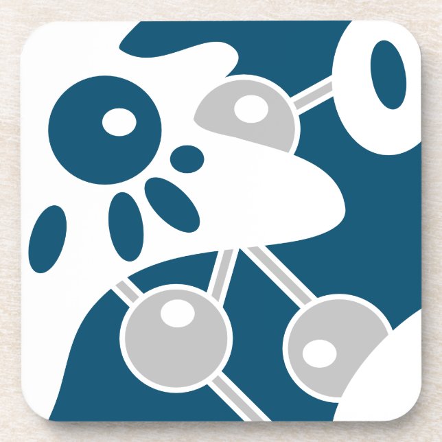 Porta-copo Oceano Azul - Doodle Modern 1 (Frente)