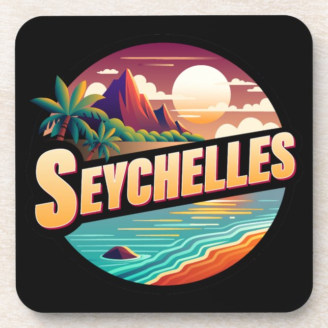 Porta-copo Oceano Índico das Seicheles (Frente)