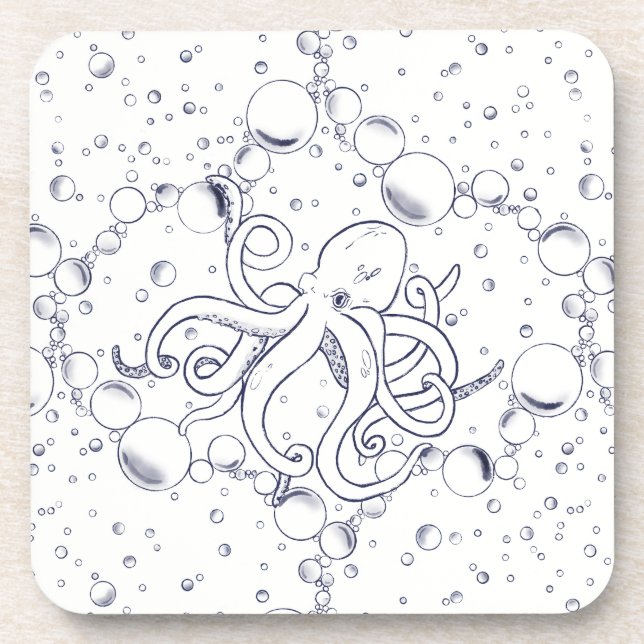 Porta-copo Octopus Bubble Drift (Frente)