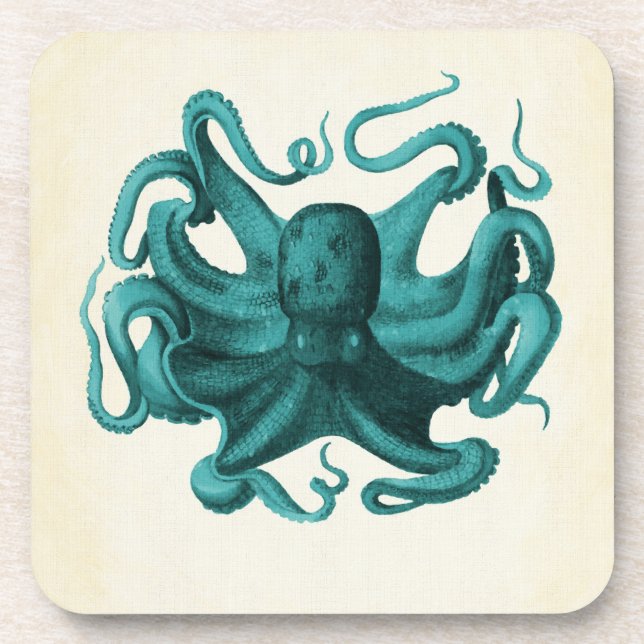 Porta-copo Octopus Vintage (Frente)