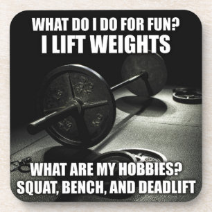 Porta-copo Ocupa, banco, Deadlift - Powerlifting inspiradores