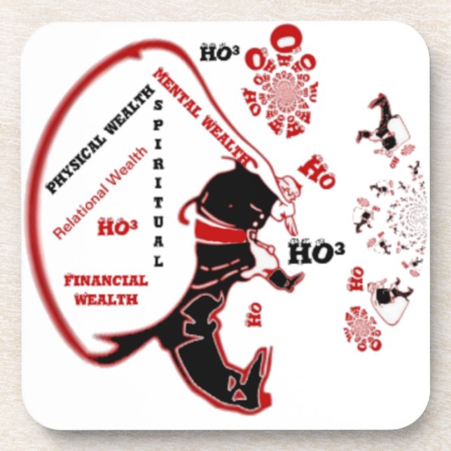 Porta-copo Oferta de Papais noeis Secretos - Prosperidade e R (Frente)