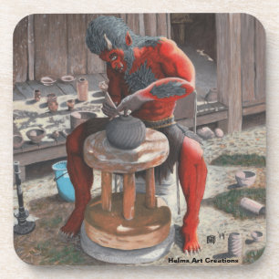 Porta-copo Ogre Usando Portas copos de plástico Fantasia de R
