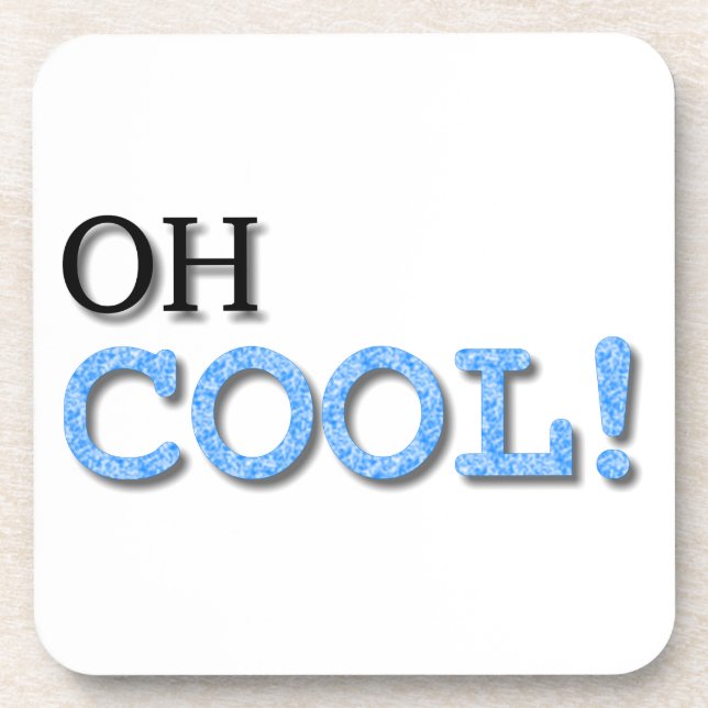 Porta-copo Oh Cool Text (Frente)