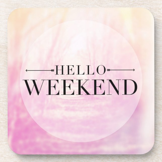 Porta-copo Olá! fim de semana (Frente)