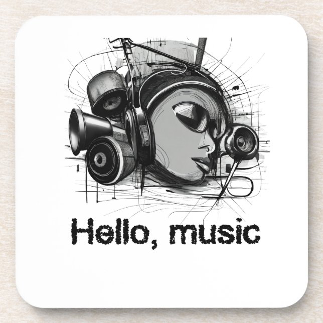 Porta-copo olá música (Frente)