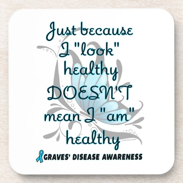 Porta-copo "Olhe" saudável/borboleta... (Frente)